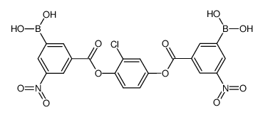 3-borono-5-nitrobenzoic acid 2-chloro-1,4-phenylene ester结构式