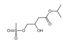 propan-2-yl 3-hydroxy-4-methylsulfonyloxybutanoate结构式
