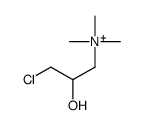 (3-chloro-2-hydroxypropyl)-trimethylazanium结构式