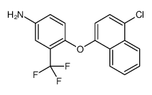 4-(4-chloronaphthalen-1-yl)oxy-3-(trifluoromethyl)aniline结构式