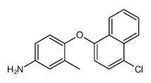 4-(4-chloronaphthalen-1-yl)oxy-3-methylaniline结构式