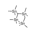 3-(trimethylstannyl)-2,2,4,4,6,6-hexamethyl-2,4,6-tristannaheptane Structure
