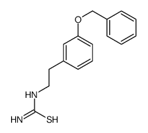 2-(3-phenylmethoxyphenyl)ethylthiourea Structure