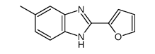 (9ci)-2-(2-呋喃)-5-甲基-1H-苯并咪唑结构式