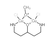 (5-azanidyl-3-hydroxy-pentyl)azanide; chlorocopper; methanol结构式