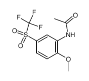 acetic acid-(2-methoxy-5-trifluoromethanesulfonyl-anilide)结构式