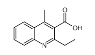 2-ethyl-4-methylquinoline-3-carboxylic acid结构式