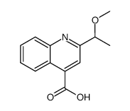 2-(1-methoxy-ethyl)-quinoline-4-carboxylic acid结构式