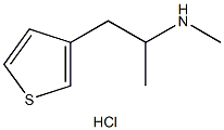 Methiopropamine 3’-thiophene isomer hydrochloride结构式