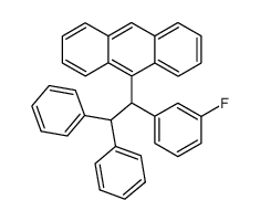9-(1-(3-fluorophenyl)-2,2-diphenylethyl)anthracene Structure
