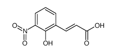 2-hydroxy-3-nitro-trans-cinnamic acid Structure
