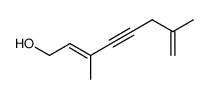3,7-dimethyl-octa-2,7-dien-4-yn-1-ol结构式
