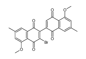 3-Brom-5,5'-dimethoxy-7,7'-dimethyl<2,2'-binaphthyl>1,4:1',4'-dichinon Structure