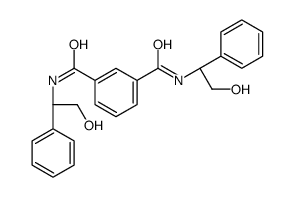 1-N,3-N-bis[(1S)-2-hydroxy-1-phenylethyl]benzene-1,3-dicarboxamide结构式