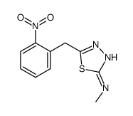 N-methyl-5-[(2-nitrophenyl)methyl]-1,3,4-thiadiazol-2-amine结构式