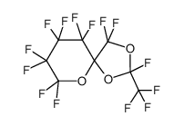 perfluoro(2-methyl-1,3,5-trioxaspiro[4.5]decane) Structure