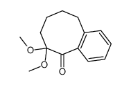 6,6-dimethoxy-7,8,9,10-tetrahydrobenzocyclo-octen-5(6H)-one Structure