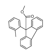 methyl 9-(2-methylphenyl)fluorene-9-carboxylate结构式