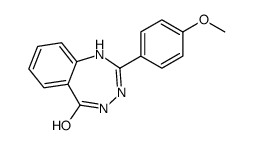 2-(4-methoxyphenyl)-3,4-dihydro-1,3,4-benzotriazepin-5-one结构式
