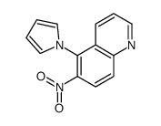 6-nitro-5-pyrrol-1-ylquinoline结构式