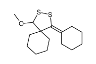 4-cyclohexylidene-1-methoxy-2,3-dithiaspiro[4.5]decane Structure