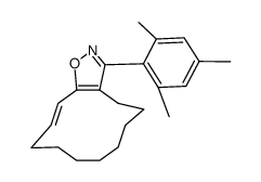 (E)-4,5,6,7,8,9,10,11-Octahydro-3-(2,4,6-trimethylphenyl)cyclododecaisoxazol Structure