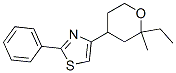 Thiazole, 4-(2-ethyl-2-methyloxan-4-yl)-2-phenyl- structure