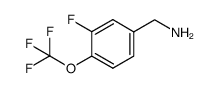 3-氟-4-三氟甲氧基苄胺结构式