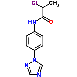 2-CHLORO-N-(4-[1,2,4]TRIAZOL-1-YL-PHENYL)-PROPIONAMIDE结构式