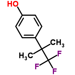 4-(1,1,1-Trifluoro-2-methyl-2-propanyl)phenol结构式