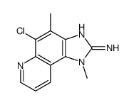 2-AMINO-5-CHLORO-3,4-DIMETHYL-3H-IMIDAZO[4,5-F]QUINOLINE结构式