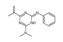 2-N,2-N-dimethyl-4-N-phenyl-6-prop-1-en-2-yl-1,3,5-triazine-2,4-diamine结构式