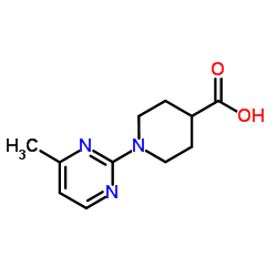 1-(4-Methyl-2-pyrimidinyl)-4-piperidinecarboxylic acid Structure
