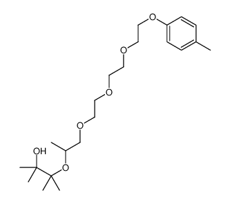 2,3-dimethyl-3-[1-[2-[2-[2-(4-methylphenoxy)ethoxy]ethoxy]ethoxy]propan-2-yloxy]butan-2-ol结构式