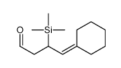 4-cyclohexylidene-3-trimethylsilylbutanal结构式