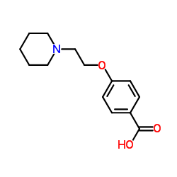 4-[2-(1-Piperidinyl)ethoxy]benzoic acid结构式