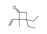 2-ethenyl-3,3-diethyl-2-methylcyclobutan-1-one Structure