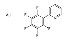 gold,2-(2,3,4,5,6-pentafluorophenyl)pyridine Structure