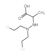 2-(2,2-bis(2-chloroethyl)hydrazinyl)propanoic acid picture