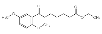 ethyl 7-(2,5-dimethoxyphenyl)-7-oxoheptanoate结构式