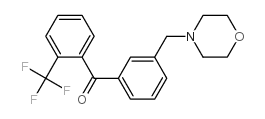 3'-MORPHOLINOMETHYL-2-TRIFLUOROMETHYLBENZOPHENONE Structure