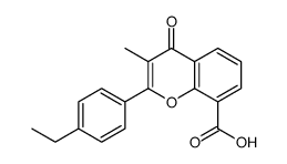 2-(4-ethylphenyl)-3-methyl-4-oxochromene-8-carboxylic acid Structure