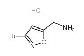 (3-Bromoisoxazol-5-yl)methylamine hydrochloride Structure