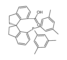 (S)-7-di(3,5-dimethylphenyl)phosphino-7'-carboxy-1,1'-spirobiindane Structure