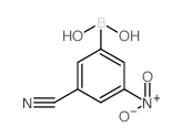 3-氰基-5-硝基苯硼酸结构式