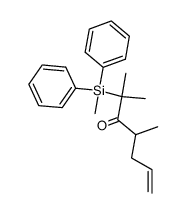 6-(diphenylmethylsilyl)-4,6-dimethyl-1-hepten-5-one Structure