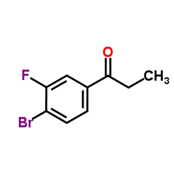 1-(4-Bromo-3-fluorophenyl)-1-propanone Structure