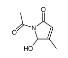 1-acetyl-2-hydroxy-3-methyl-2H-pyrrol-5-one Structure