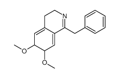 1-benzyl-6,7-dimethoxy-3,4,6,7-tetrahydroisoquinoline结构式