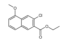 ethyl 3-chloro-5-methoxynaphthalene-2-carboxylate Structure